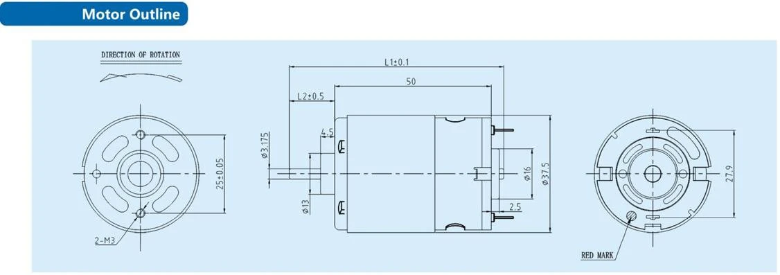 brushed motor outline
